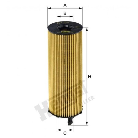 Hengst Oil Filter, E73Hd207 E73HD207